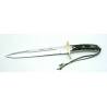 Cutit full tang MUELA BW-CLASIC-26, lama 26cm, maner din corn de cerb