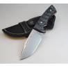 Cutit full tang MUELA RHINO-10SV.M, lama 10cm, maner Micarta Black, teaca piele