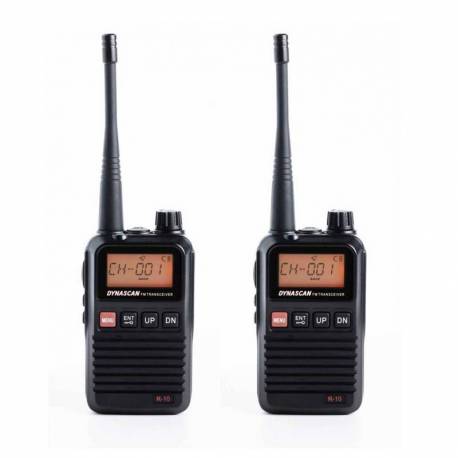 Set 2 statii radio PMR 446 portabile DYNASCAN R-10 Box