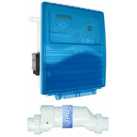 Electrolizor de sare LIMPIDO XC 160 PH cu dozare PH integrata pentru piscine cu volum intre 100mc -160 mc