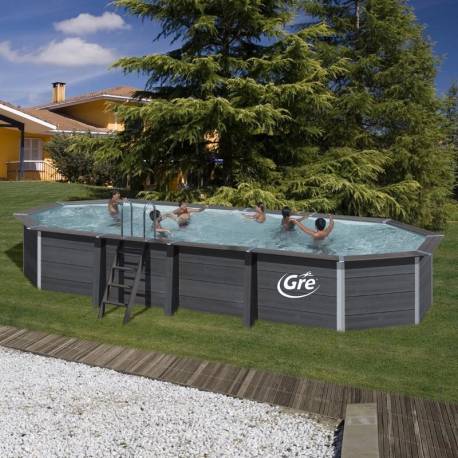 Set piscina compozit GRE Avantgarde KPCOV80, ovala, 804x386xh124 cm