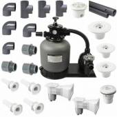 Kit (kituri) filtrare piscine beton cu liner PVC, volum maxim 75 mc