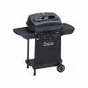 Gratar pe gaz Grillchef Landmann 12344, 5.5 KW, 2 arzatoare, suprafata de gatit 54x36 cm