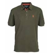 Tricou polo TREESCO, kaki, cu broderie, pentru vanatoare, marimea XL