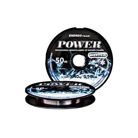 Fir Monofilament ENERGOTEAM Power Winter, Transparent, 50m, 0.10mm, 1.4kg