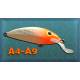 Vobler COZMA LURES Model A4, Culoare A9, Sinking, 4cm, 2.2g
