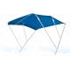 Bimini top GFN RIMINI, 3 arcade, aluminiu, latime 130cm, lungime 180cm, inaltime 140cm
