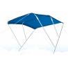 Bimini top GFN RIMINI, 3 arcade, aluminiu, latime 130cm, lungime 180cm, inaltime 140cm