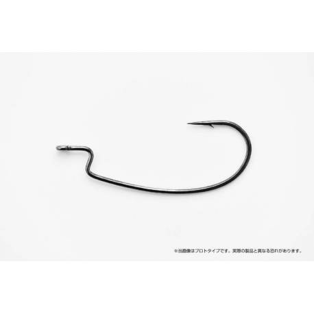 Carlige offset DECOY Worm 37 KG Narrow Nr.3, NS Black, 9 buc/plic