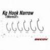 Carlige offset DECOY Worm 37 KG Narrow Nr.3, NS Black, 9 buc/plic