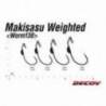 Carlige offset DECOY Worm 130 Makisasu Weighted Nr.2, 1.0g, 5buc/plic