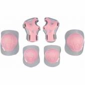 Set Protectii Nijdam Neo Roz, copii, marimi disponibile: S, M, L