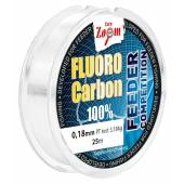 Fir Fluorocarbon CARP ZOOM Leader Feeder Competition, Transparent, 25m, 0.18mm, 3.18kg