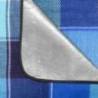 Patura Camping/Picnic Impermeabila SPOKEY Flannel, 150x180 cm, Albastru, Captusita cu Aluminiu