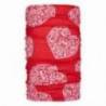 Bandana Zajo Unitube red hearts, unisex, cu tratament antibacterian