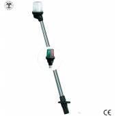 Lumina navigatie alba pe stalp telescopic GFN 642276, 54cm, soclu negru