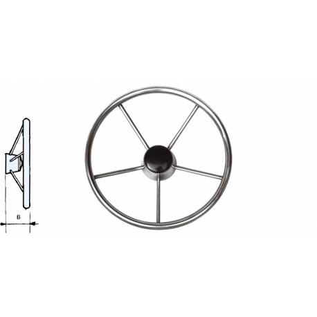 Volan barca GFN 129647, 5 spițe, inox AISI 316, diametru 395mm