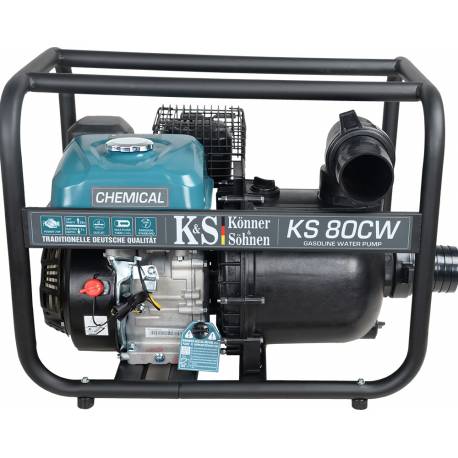 Motopompa chimica KONNER & SOHNER KS 80CW, motor termic 7CP, 1000L/min, 3600rpm