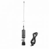 Antena CB LEMM AT-3001 TURBOSTAR Black 200 cm, cu cablu RG58 4 m si mufa PL259-GR, 26.5 - 28 MHz