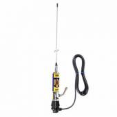 Antena CB LEMM TURBO 2001 Romania, lungime 200 cm, castig 6.5dB, 26.5-28Mhz, 2000W, cablu RG58 4m