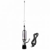 Antena CB LEMM TURBOSTAR SILVER AT-3001-S, 200 cm, cu cablu RG58 4 m si mufa PL259-GR, 26.5-28MHz