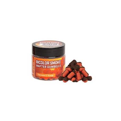 Wafters BENZAR MIX Bicolor Smoke Dumbells, Chocolate-Orange, 12x8mm, 30ml