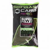Nada SENSAS SUPER PELLET POWER GREEN, 1kg