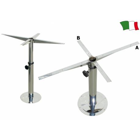 Picior de masa GFN 125850, oțel inoxidabil, telescopic, pivotant, reglabil pe înălțime.