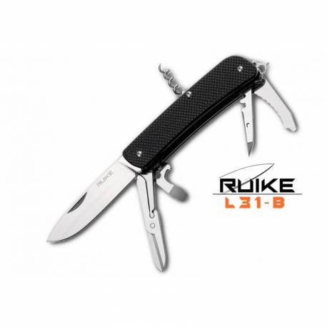 Multifunctional RUIKE L31, 18 functii, otel 12C27, Negru