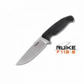 Cutit RUIKE F118, otel 14C28N, Negru, lama 11cm