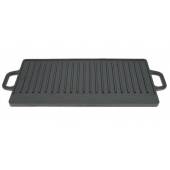 Plita din fonta cu 2 fete si manere GRILLCHEF GC 15937, 50 x 23.5 cm