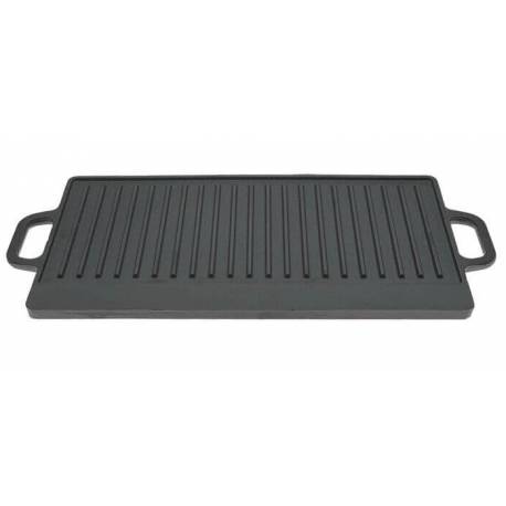 Plita din fonta cu 2 fete si manere GRILLCHEF GC 15937, 50 x 23.5 cm