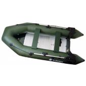 Barca pneumatica ALLROUNDMARIN Samba AS-330G, verde, PVC, 3.30m, podina aluminiu, 5 persoane, 15CP