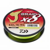 Fir textil DAIWA J-BRAID GRAND X8, Chartreuse, 0.06mm, 5.0kg, 135m