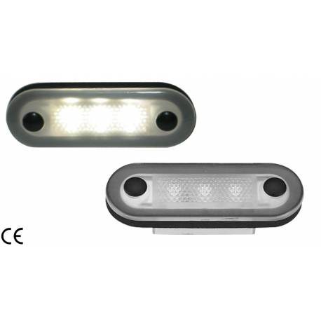 Lumina interior barca GFN 639125, forma ovala, 3 LED-uri, montare incastrata