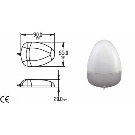 Plafoniera cu 10 LED-uri GFN 640003 cu montare pe perete