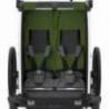 Carucior multisport THULE Chariot Cab 2, Aluminum/Cypress Green