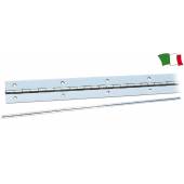 Balama inox finisat cu gauri GFN 143773 vanduta in bare de 200cm, latime 30mm, grosime 1mm