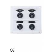 Panou electric cu 4 comutatoare impermeabile GFN 630640, 12V, 15A, IP65