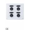 Panou electric cu 4 comutatoare impermeabile GFN 630640, 12V, 15A, IP65, 2 sigurante incluse