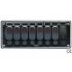 Panou electric din aluminiu GFN 630649, 12V, IP65, 7 comutatoare, 2 x USB
