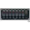 Panou electric din aluminiu GFN 630649, 12V, IP65, 7 comutatoare, 2 x USB