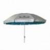 Umbrela plaja Maui & Sons XL 220 cm, Argintiu/ Albastru