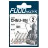 Carlige Fudo Chinu (CHNU-BN) nr.4, BN-Black Nickel, 17buc/plic