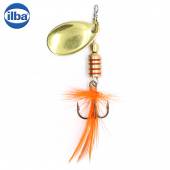 Lingurita rotativa ILBA TONDO Mosca (Fly) 2 / 5g - GOLD + FLY ORANGE