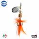 Lingurita rotativa ILBA TONDO Mosca (Fly) 0/2g - SILVER+FLY ORANGE