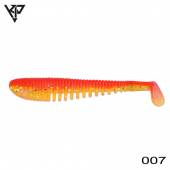 Naluci soft KP BAITS Skeleton Shad 3'', 7.5cm, 3.2g, culoare 007