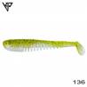 Naluci soft KP BAITS Skeleton Shad 3'', 7.5cm, 3.2g, culoare 136