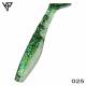 Naluci soft KP BAITS Original Shad 2'' 5cm, 2g, culoare 025 Green Shad