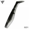 Naluci soft KP BAITS Original Shad 2'' 5cm, 2g, culoare 021 Black & White Glitter